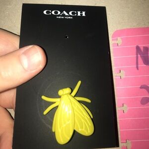 Coach Fly Bug Insect Metal Pin Brooch